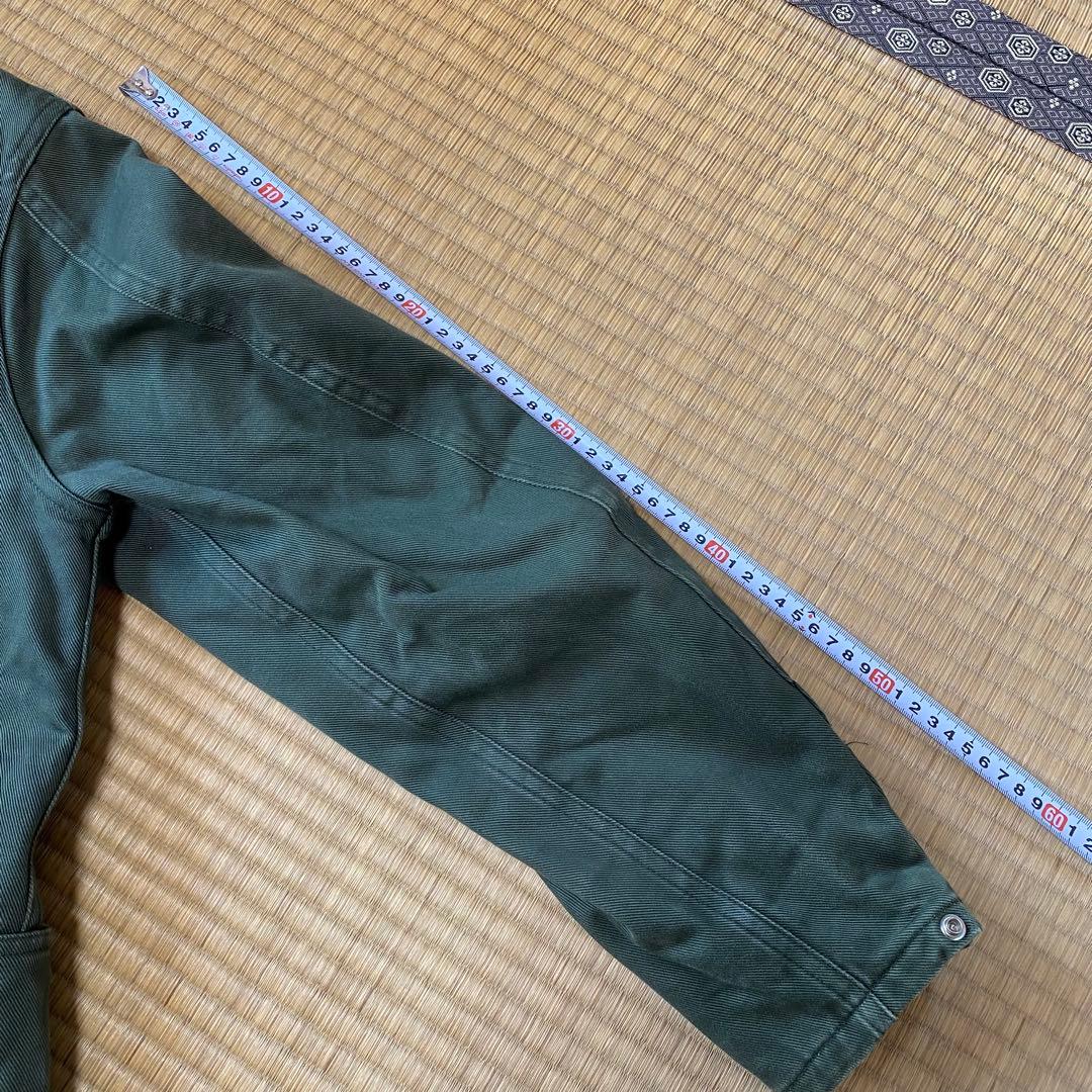 ササフラス カバーオール L グリーン 裏地付