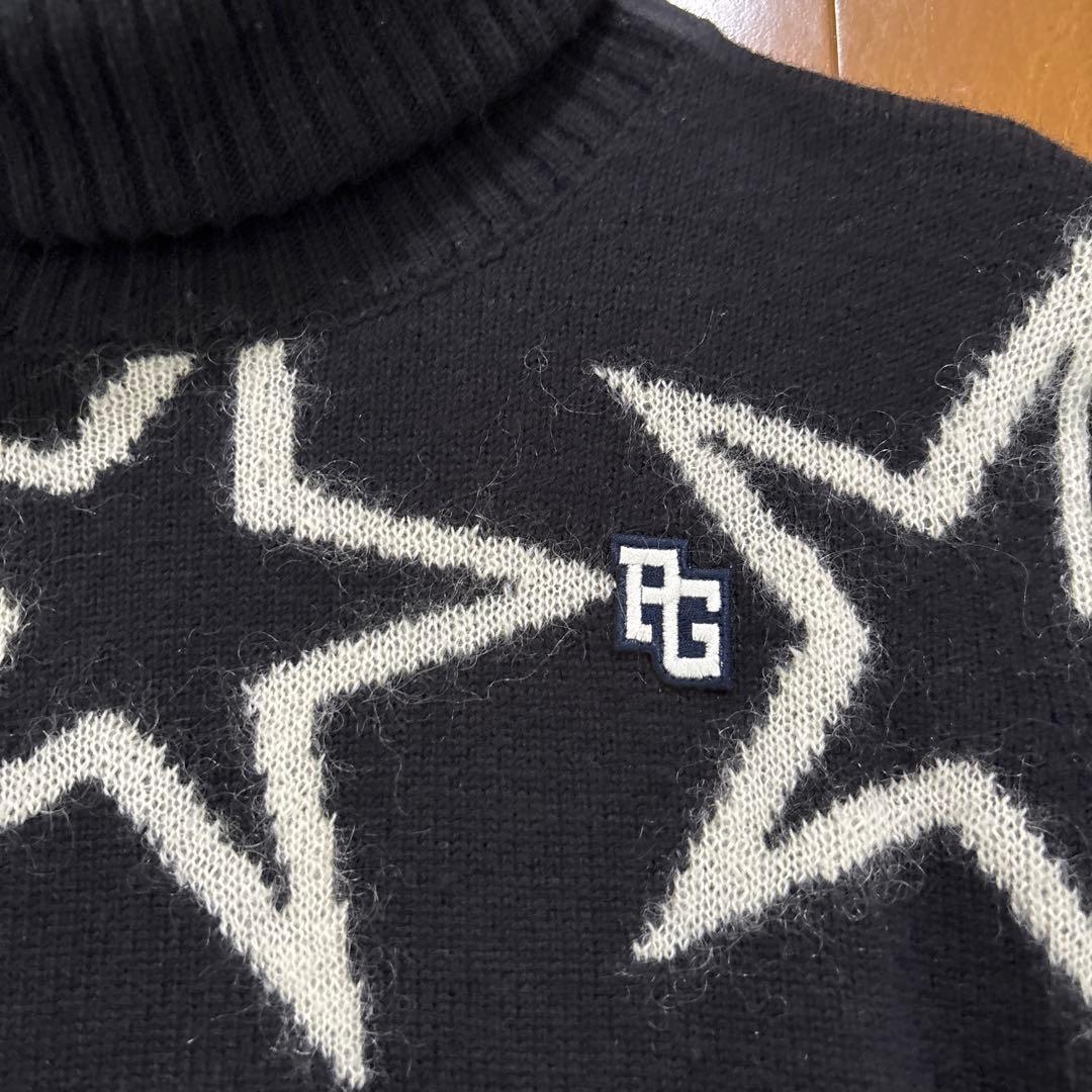 PEARLY GATES 星柄タートルネックセーター サイズ0