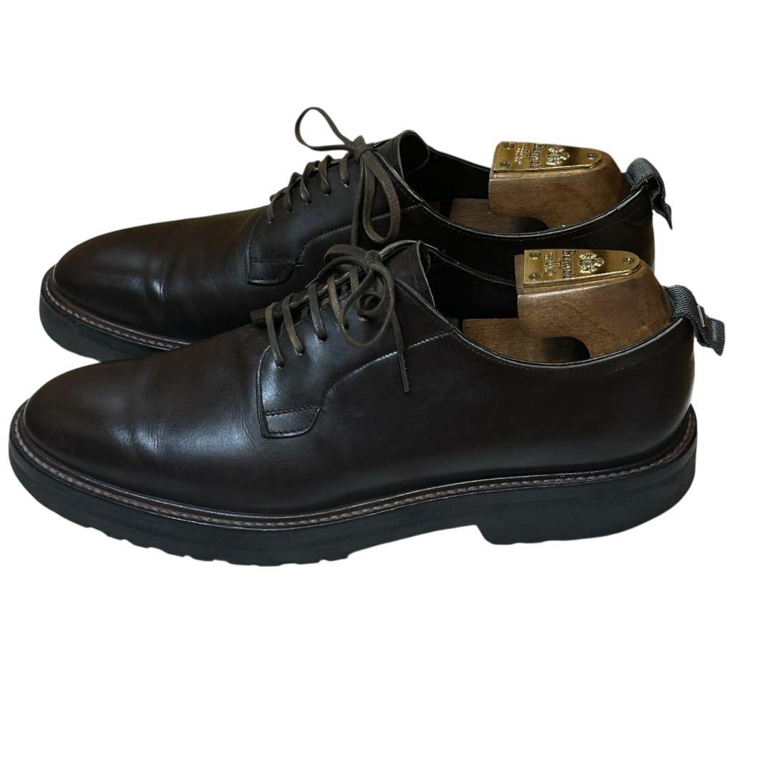 【美品】ダブルエイチ/WH プレーントゥ　レギュラー　ブラウン　ビブラム　6.5