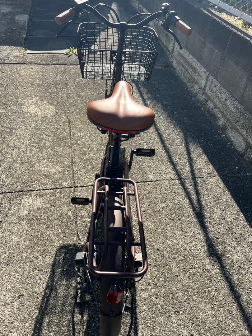 air bike 20インチ　電動アシスト自転車 ブラウン 前面バスケット