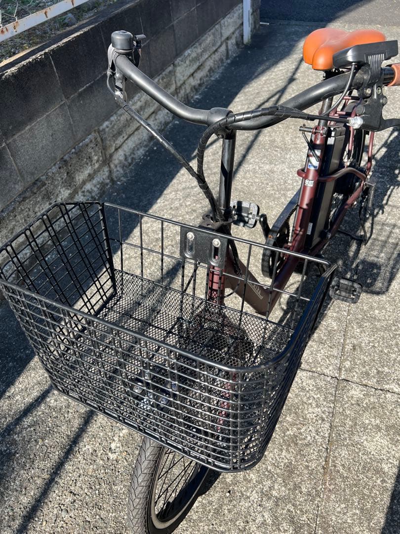 air bike 20インチ　電動アシスト自転車 ブラウン 前面バスケット