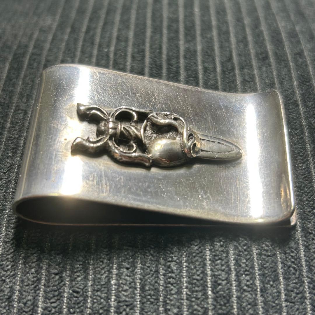 マネークリップ　ダガー　Sterlingシルバー　ハート　シルバー925 レア
