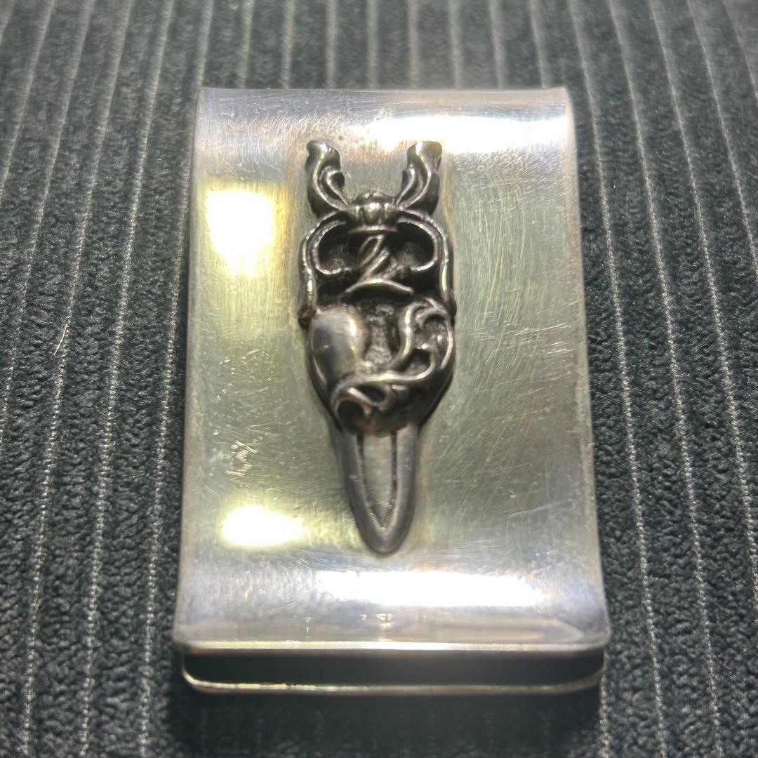 マネークリップ　ダガー　Sterlingシルバー　ハート　シルバー925 レア