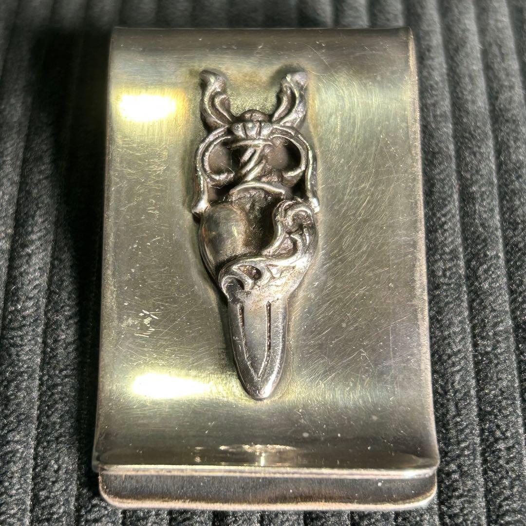 マネークリップ　ダガー　Sterlingシルバー　ハート　シルバー925 レア