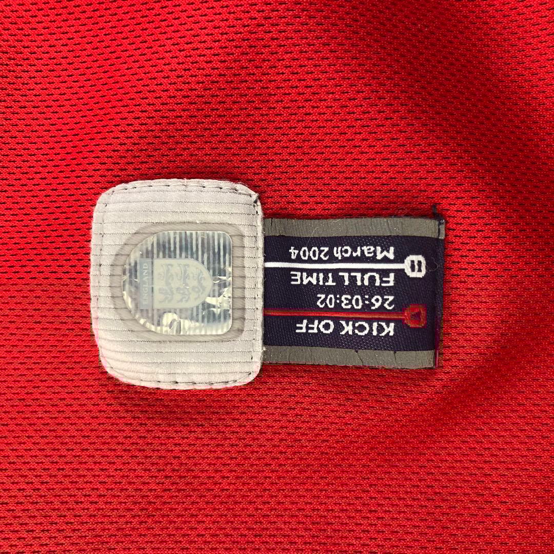 イングランド代表 ユニフォーム アウェイ UMBRO 赤/ネイビー 長袖 L相当