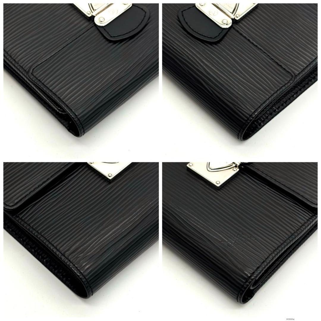 【未使用級】ルイヴィトン エピ ポルトフォイユ コアラ 三つ折り財布 ブラック