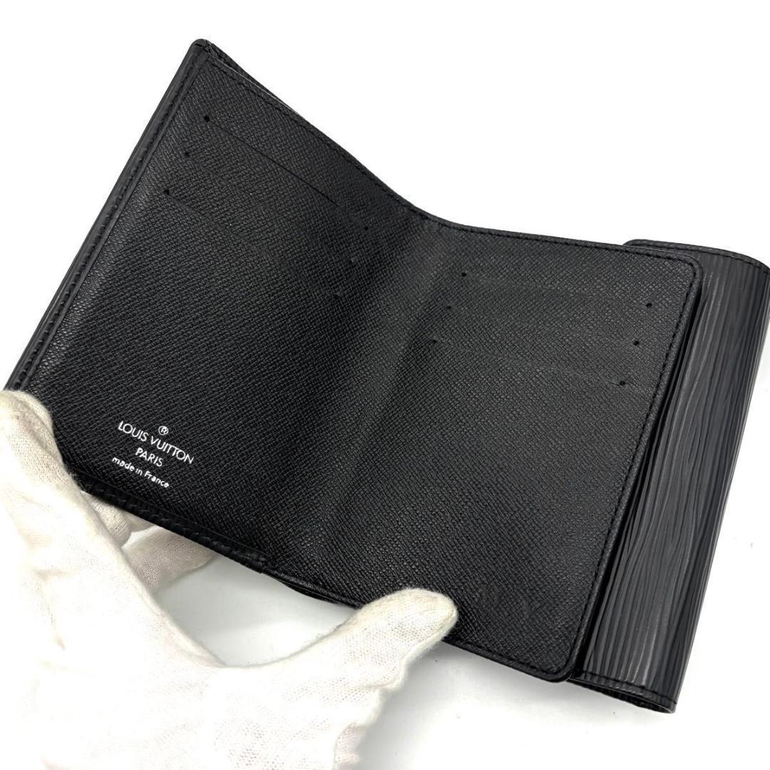 【未使用級】ルイヴィトン エピ ポルトフォイユ コアラ 三つ折り財布 ブラック
