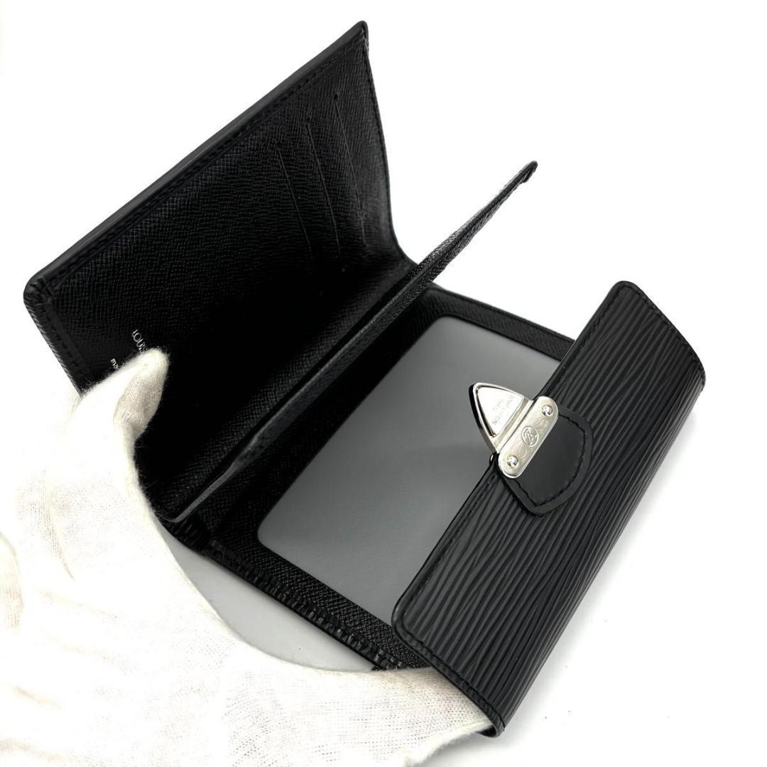 【未使用級】ルイヴィトン エピ ポルトフォイユ コアラ 三つ折り財布 ブラック