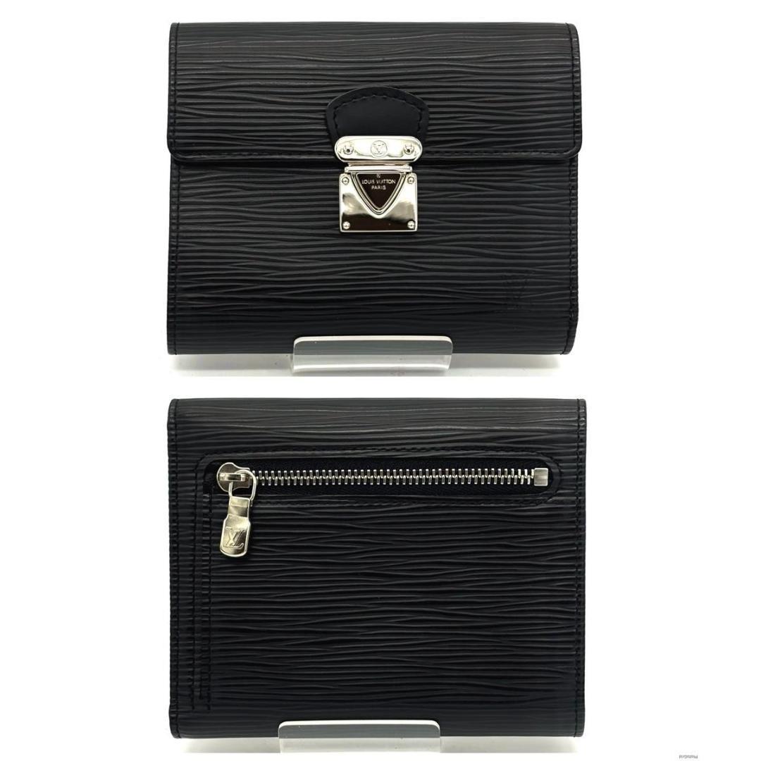 【未使用級】ルイヴィトン エピ ポルトフォイユ コアラ 三つ折り財布 ブラック