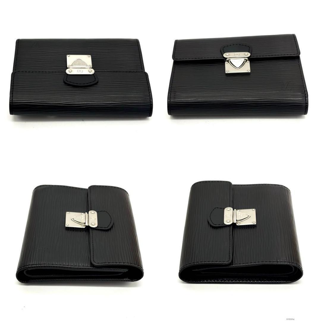 【未使用級】ルイヴィトン エピ ポルトフォイユ コアラ 三つ折り財布 ブラック