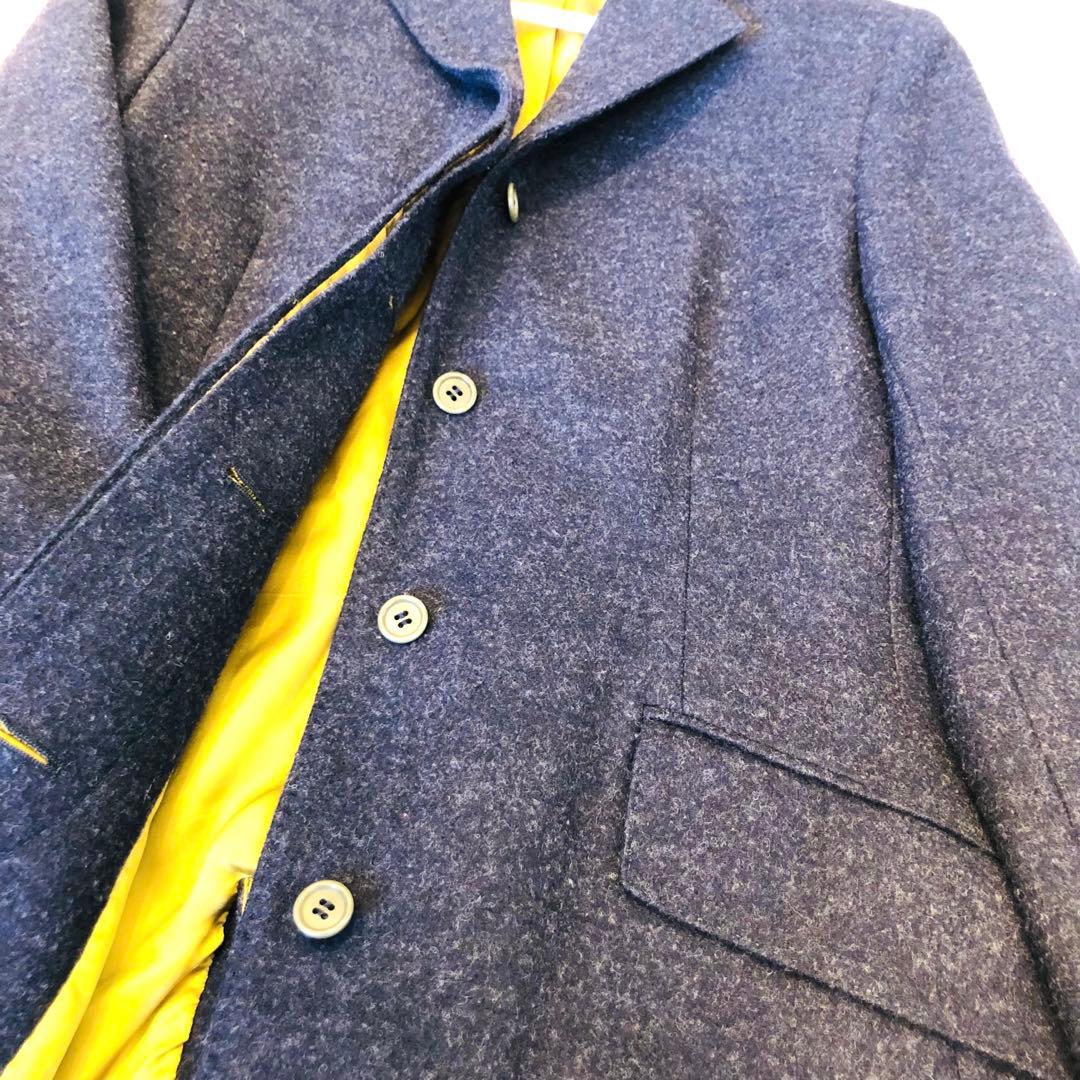 Paul Smith ポールスミス ウールコート 42 ネイビー 金 Lサイズ
