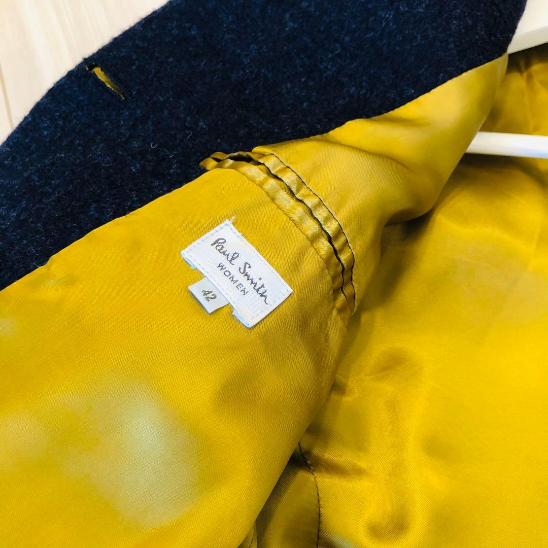 Paul Smith ポールスミス ウールコート 42 ネイビー 金 Lサイズ