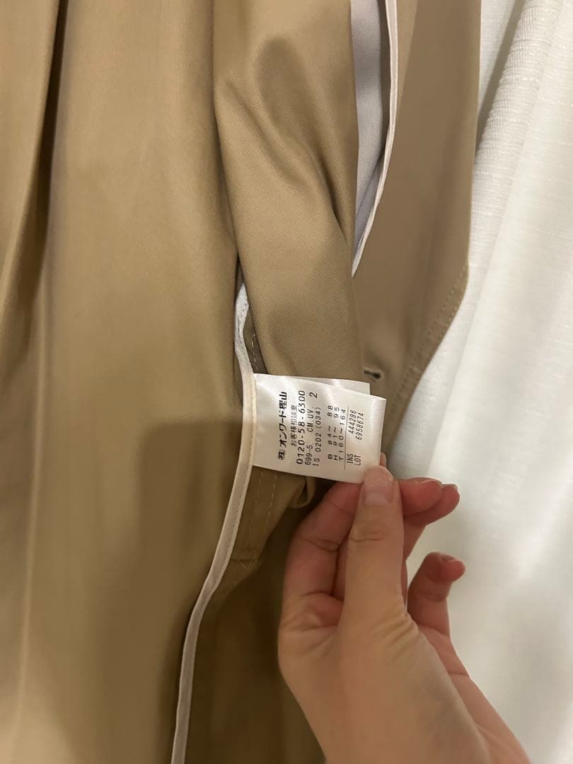 アンクレイヴ　トレンチコート ベージュ レディース　サイズ2