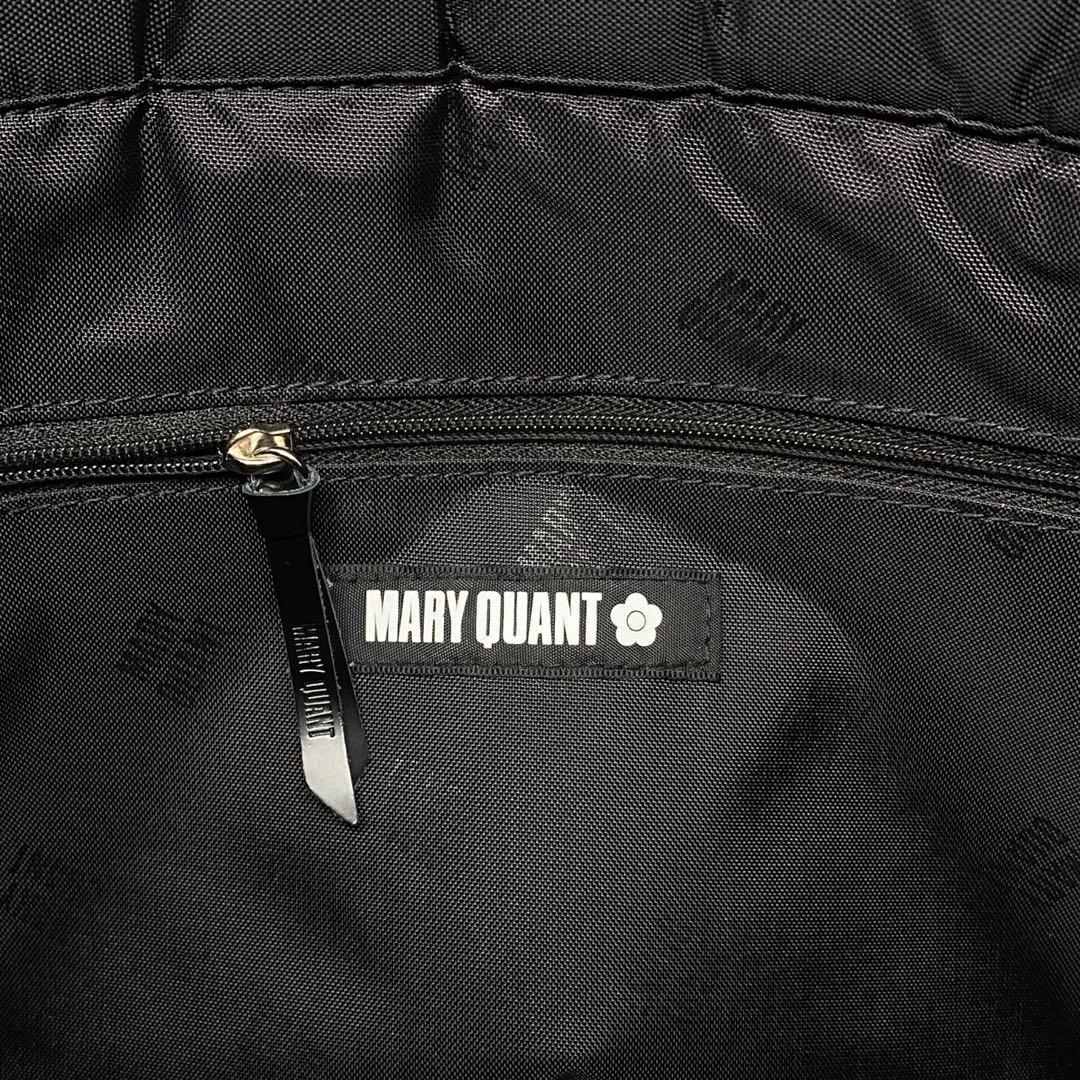 MARY QUANT デイジーランダムキルト トート ブラック マリークワント