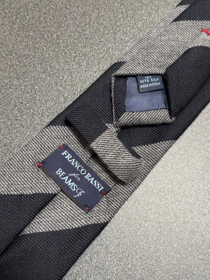 【未使用品】フランコバッシ BEAMS F 高級ウールネクタイ