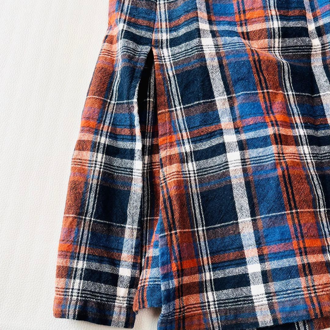 ソウルベリー はちみつ堂の冬のマドラスチェックなワンピース ゆったり 4L