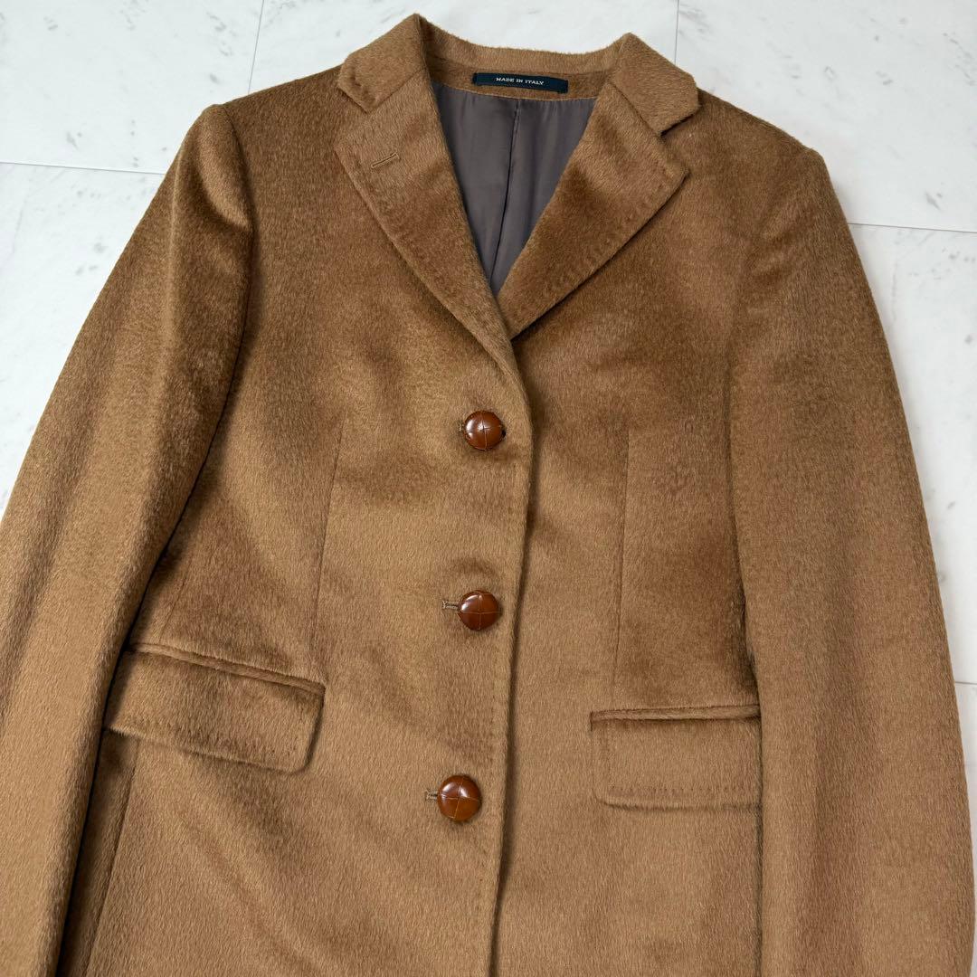 タリアトーレ ラマ ウール チェスターコート キャメル サイズ40