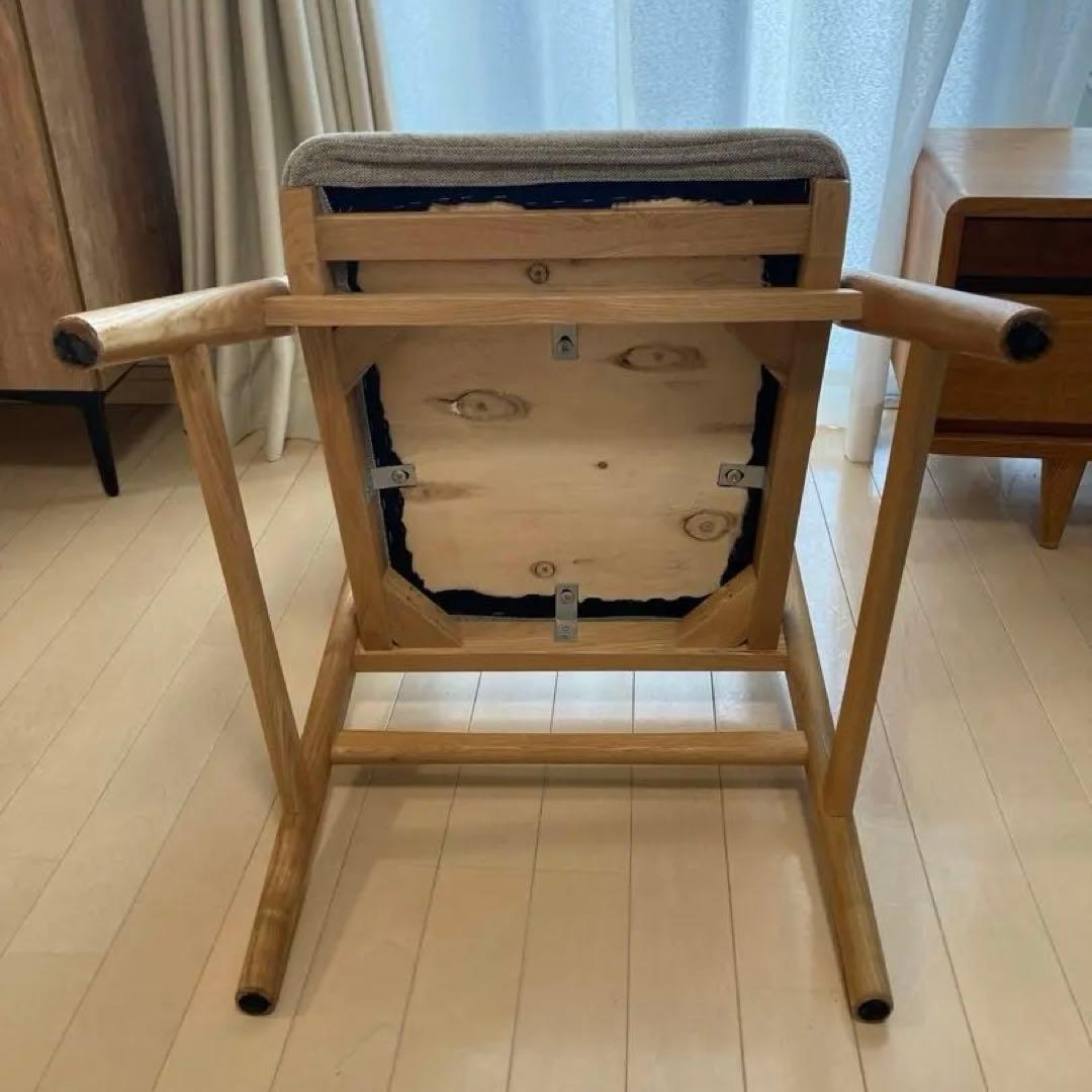 ウニコ unico シグネ SIGNE シリーズ ダイニングチェア　肘掛あり