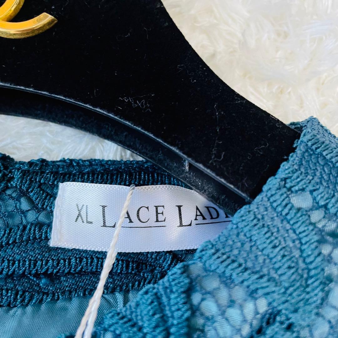 新品タグ付✨大きいサイズ✨マザーズドレス　マキシ丈　結婚式　グリーン　L〜XL