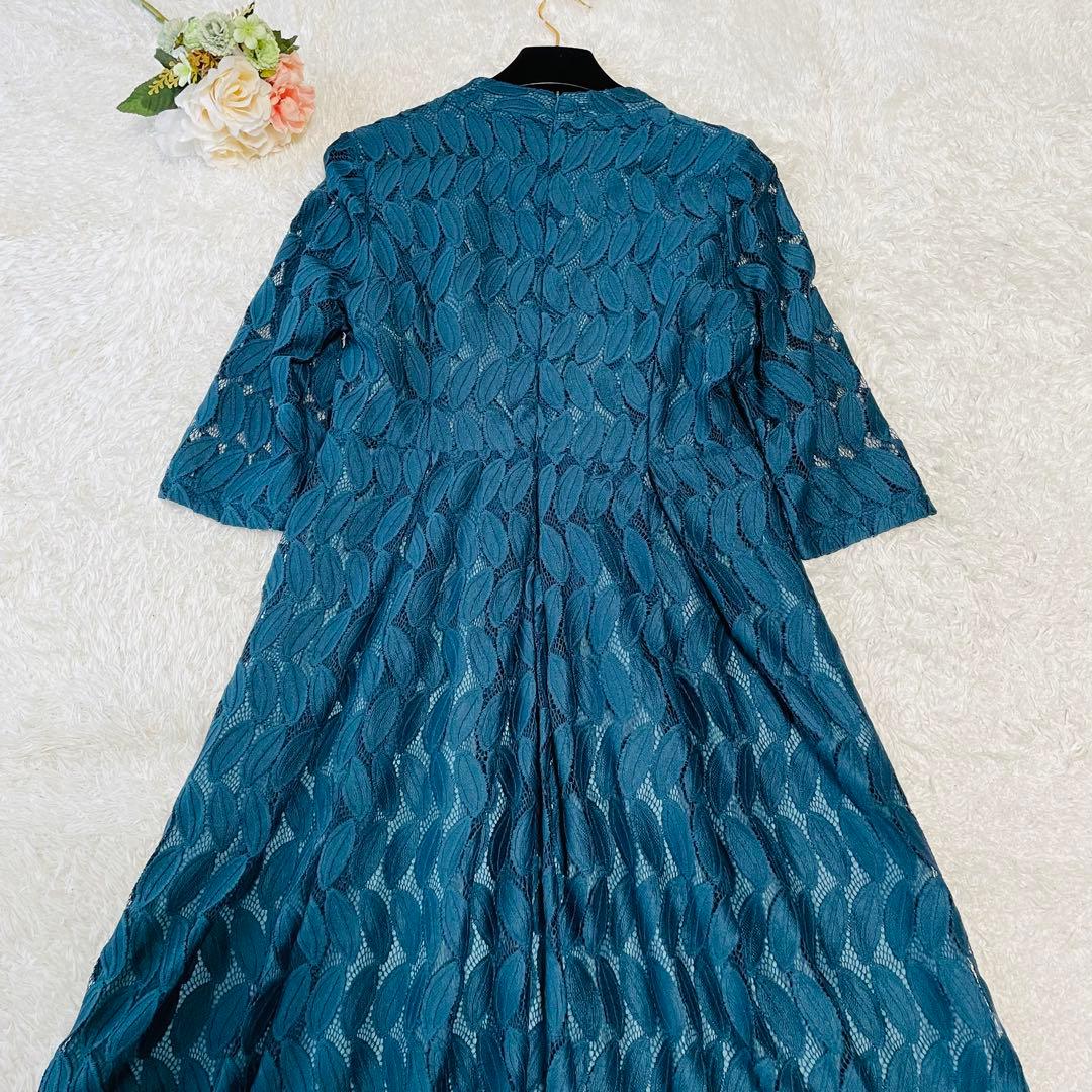 新品タグ付✨大きいサイズ✨マザーズドレス　マキシ丈　結婚式　グリーン　L〜XL