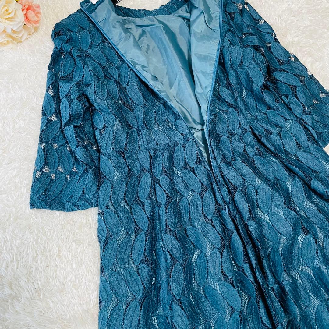 新品タグ付✨大きいサイズ✨マザーズドレス　マキシ丈　結婚式　グリーン　L〜XL