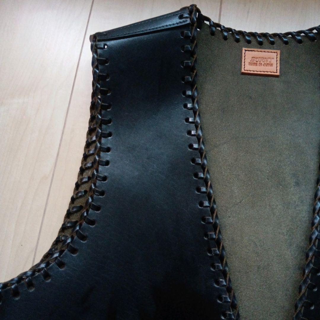 burny saddle leather-vest concho バーニー