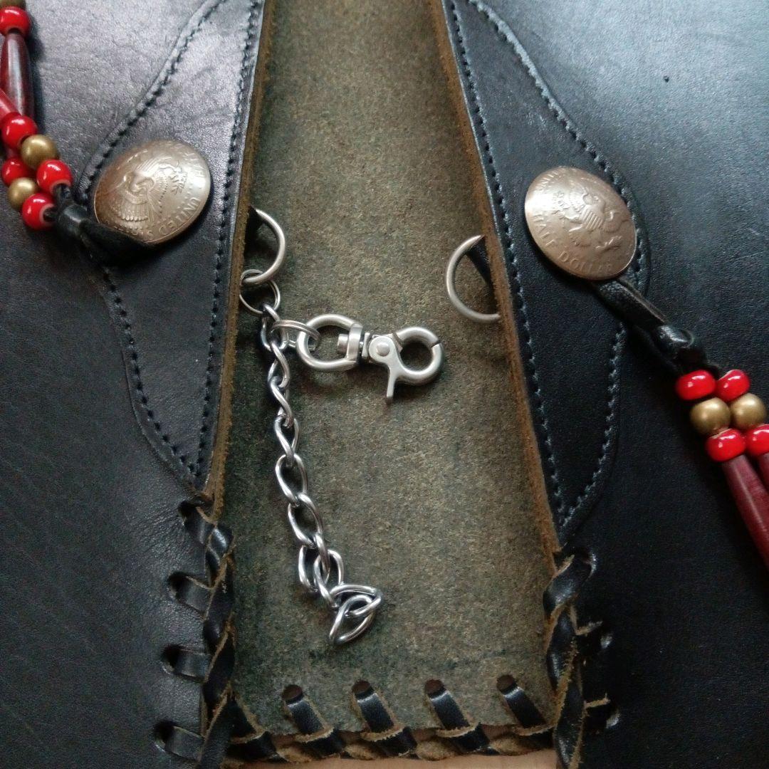 burny saddle leather-vest concho バーニー