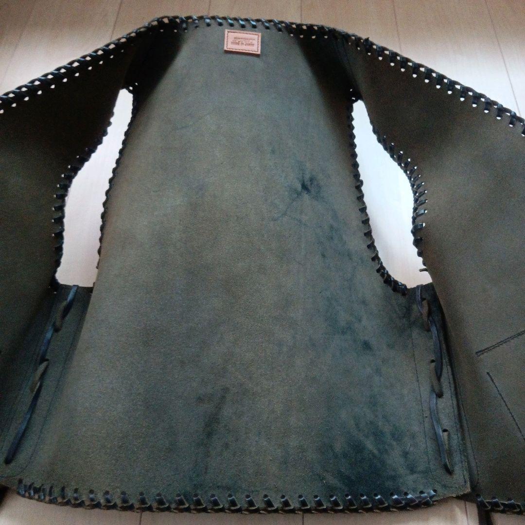 burny saddle leather-vest concho バーニー