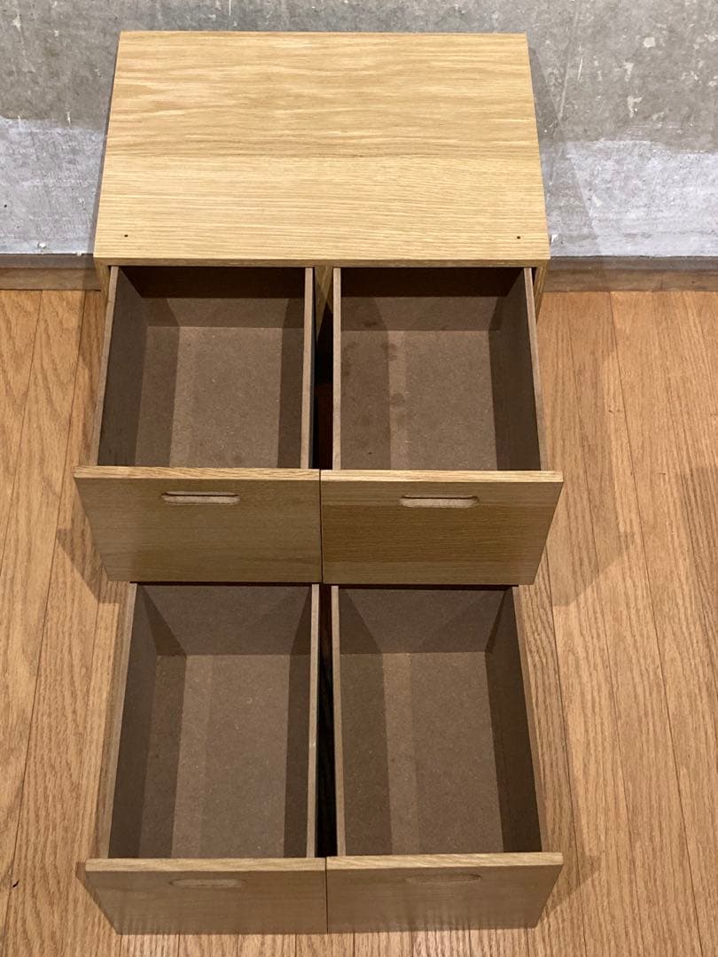 美品　無印　スタッキングチェスト　4つセット