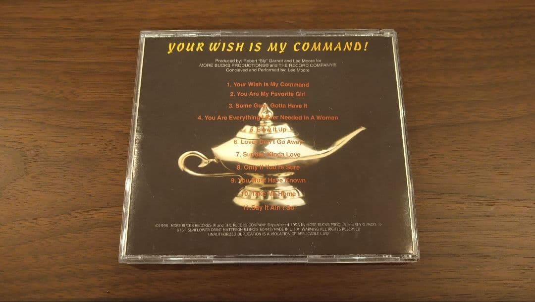 洋楽 R&B Lee Moore - Your Wish Is My Command