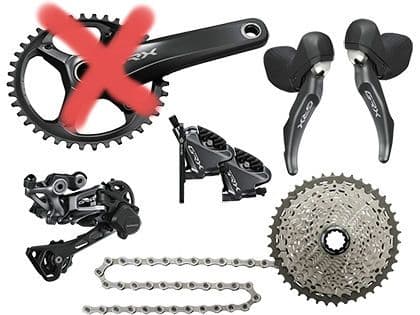 シマノ GRX RX810 1×11s グラベルロードコンポセット RX812