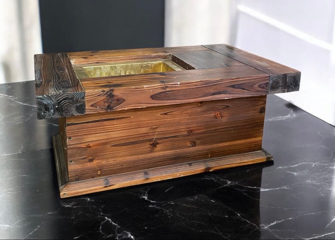 長火鉢　囲炉裏付きローテーブル