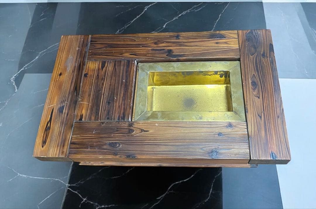 長火鉢　囲炉裏付きローテーブル