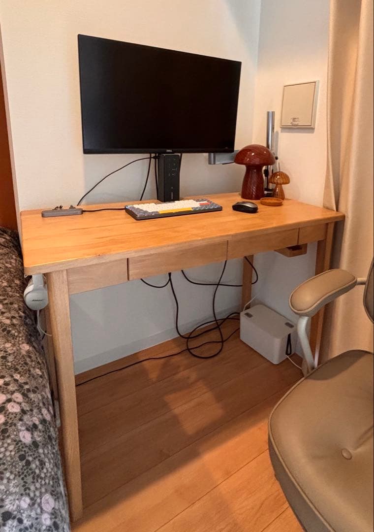 YAMAZEN 木製 デスク 学習机