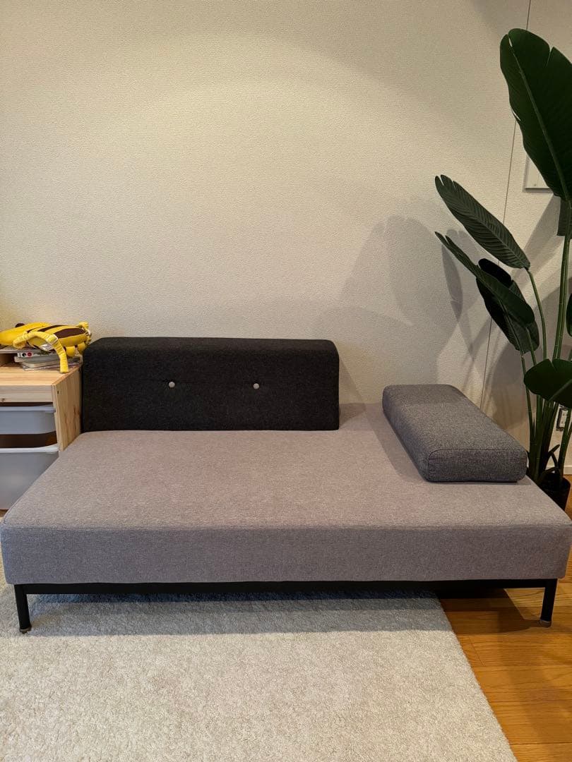 【404】クラッシュゲート　TOT 2P 2人掛けソファ グレー・ブラック