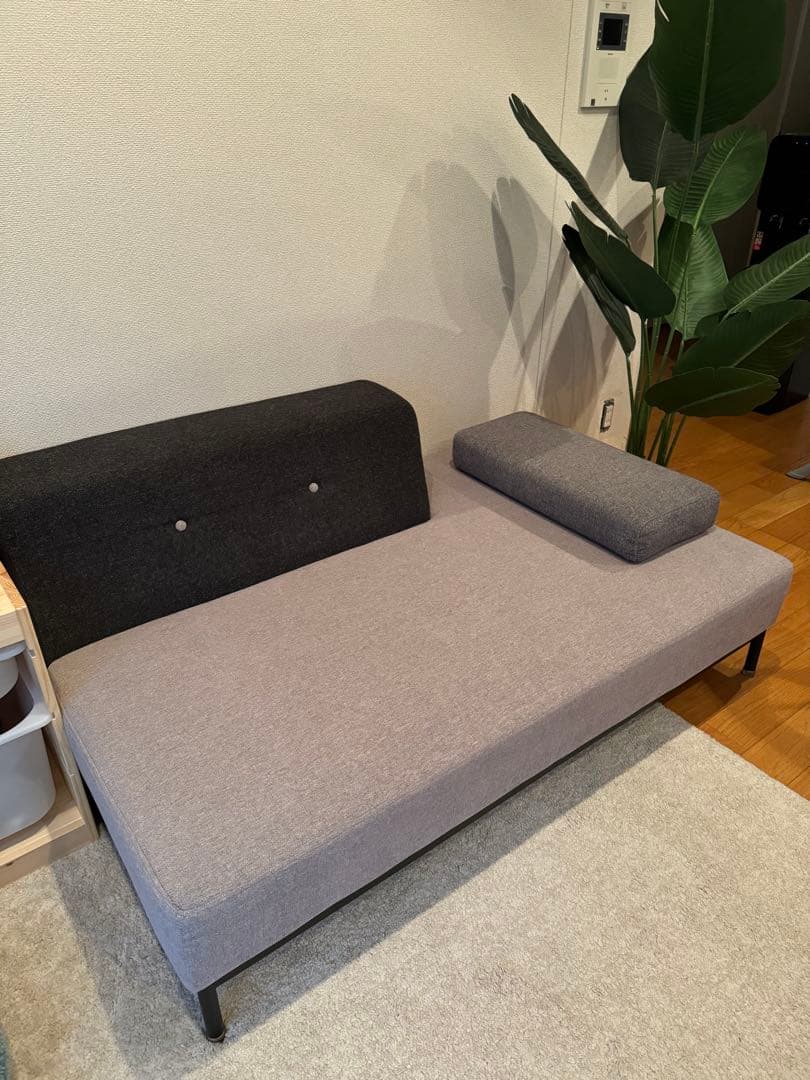 【404】クラッシュゲート　TOT 2P 2人掛けソファ グレー・ブラック