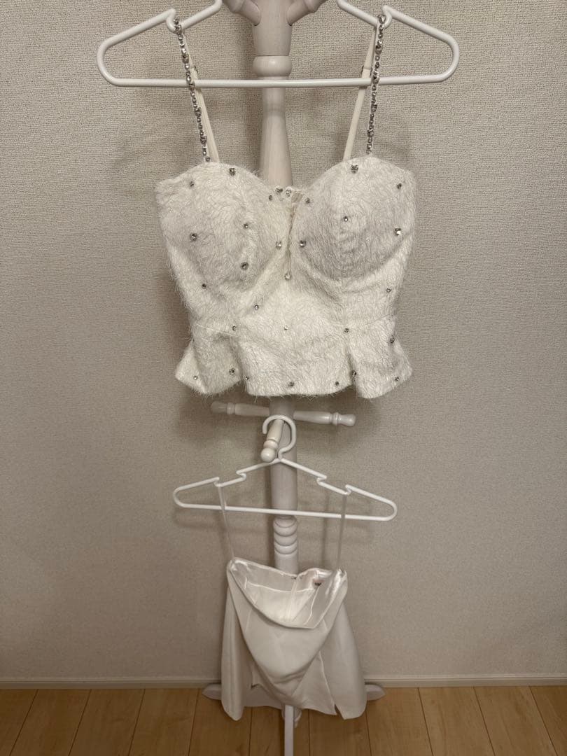 ROBE de FLEURS Sサイズドレス ホワイト