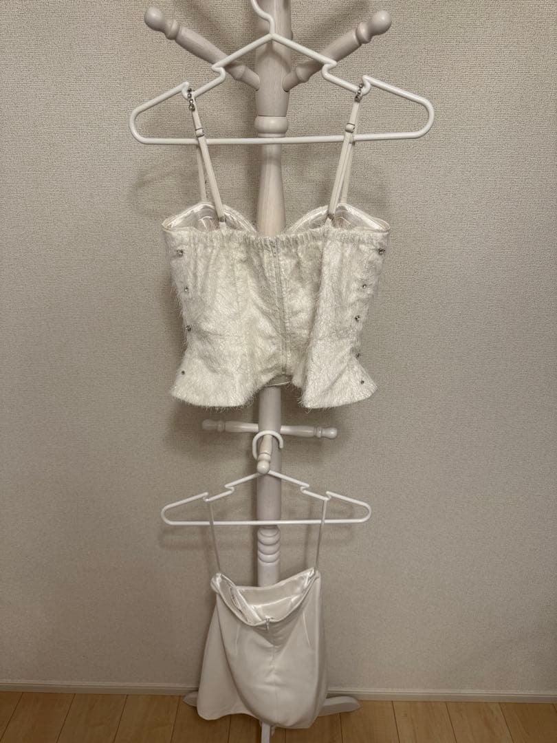 ROBE de FLEURS Sサイズドレス ホワイト