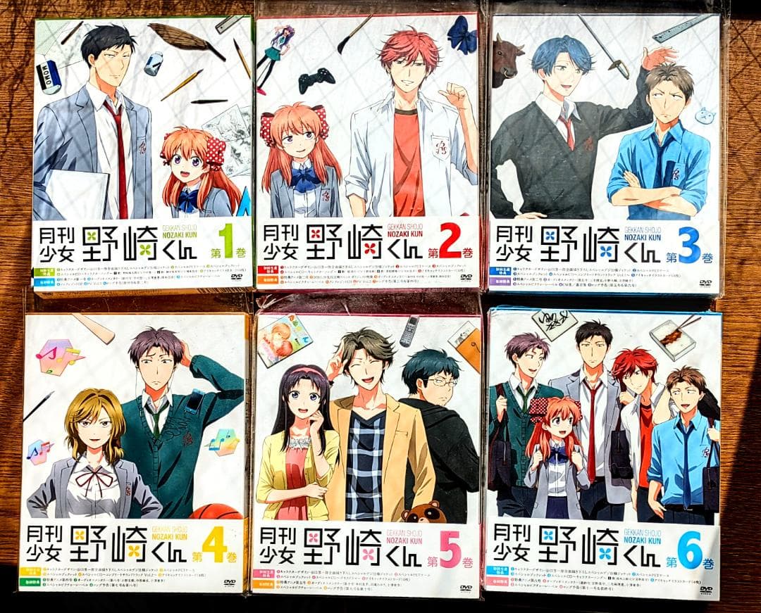 ［在庫処分】月刊少女野崎くんDVD 初回生産版 全6巻