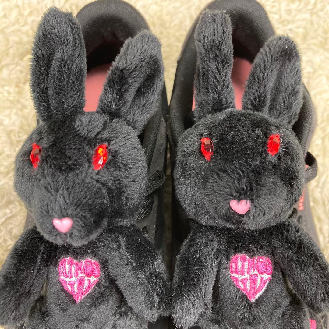 『未使用級』FR2 梅 PUMA コラボスニーカー 厚底 うさぎ ブラック　黒