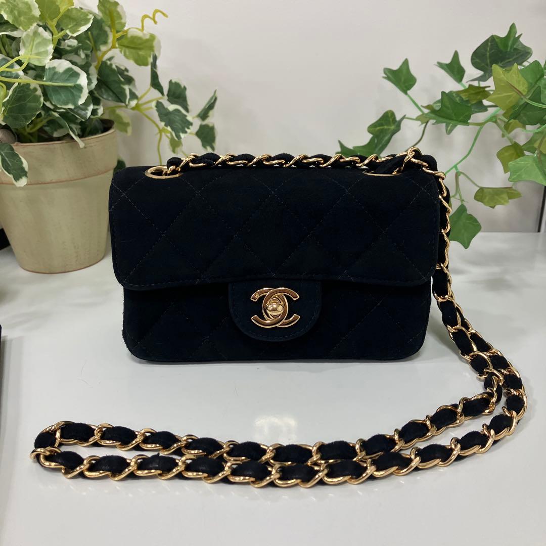 激レア品 CHANEL ミニマトラッセ スエード ブラック 5番台 美品
