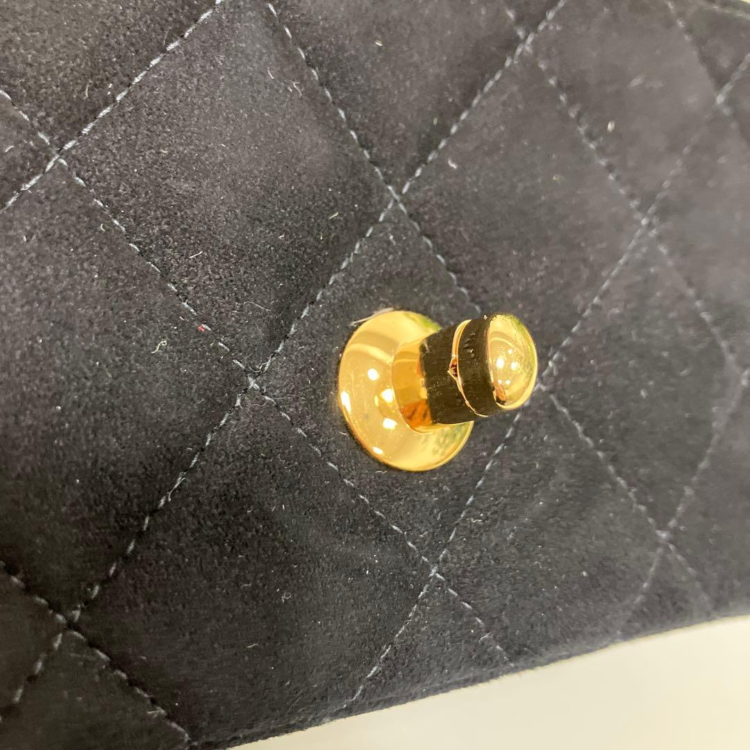 激レア品 CHANEL ミニマトラッセ スエード ブラック 5番台 美品