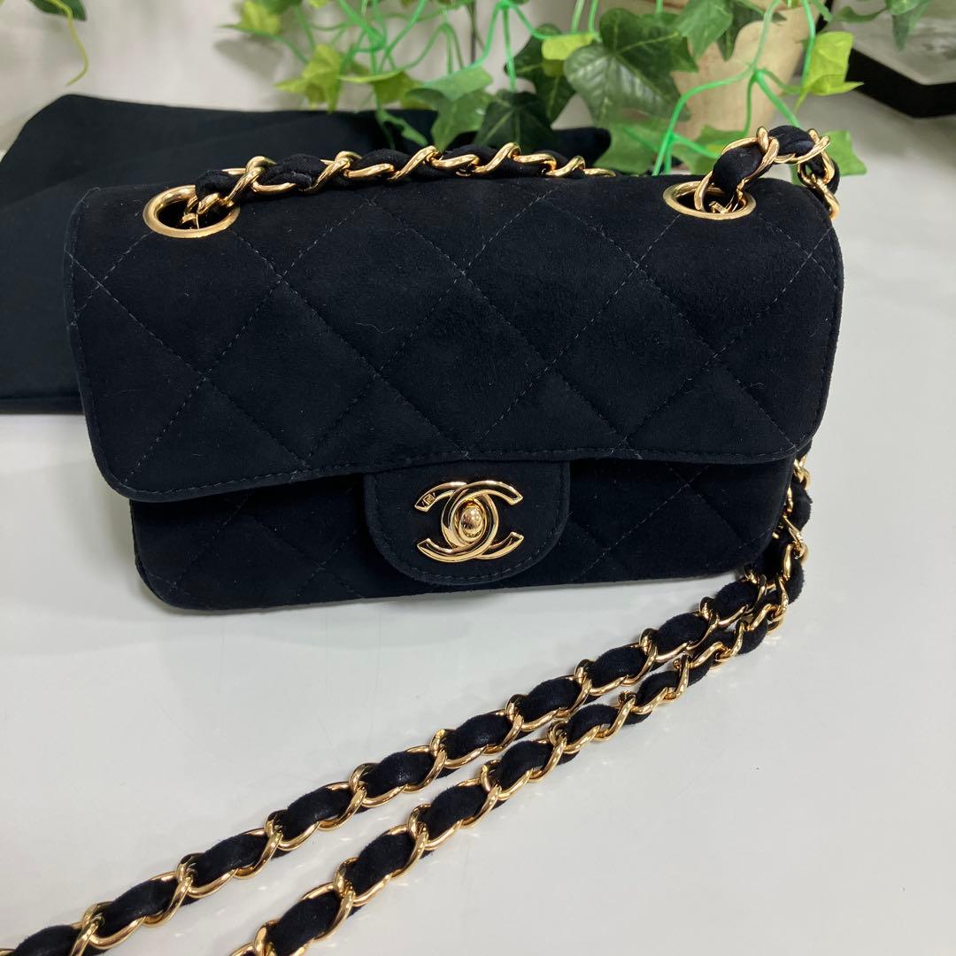 激レア品 CHANEL ミニマトラッセ スエード ブラック 5番台 美品