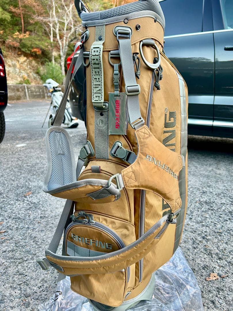 新品未使用ブリーフィングゴルフキャディバッグ CR-4 コヨーテ