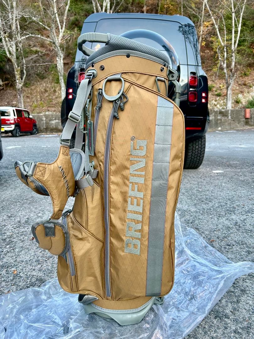 新品未使用ブリーフィングゴルフキャディバッグ CR-4 コヨーテ
