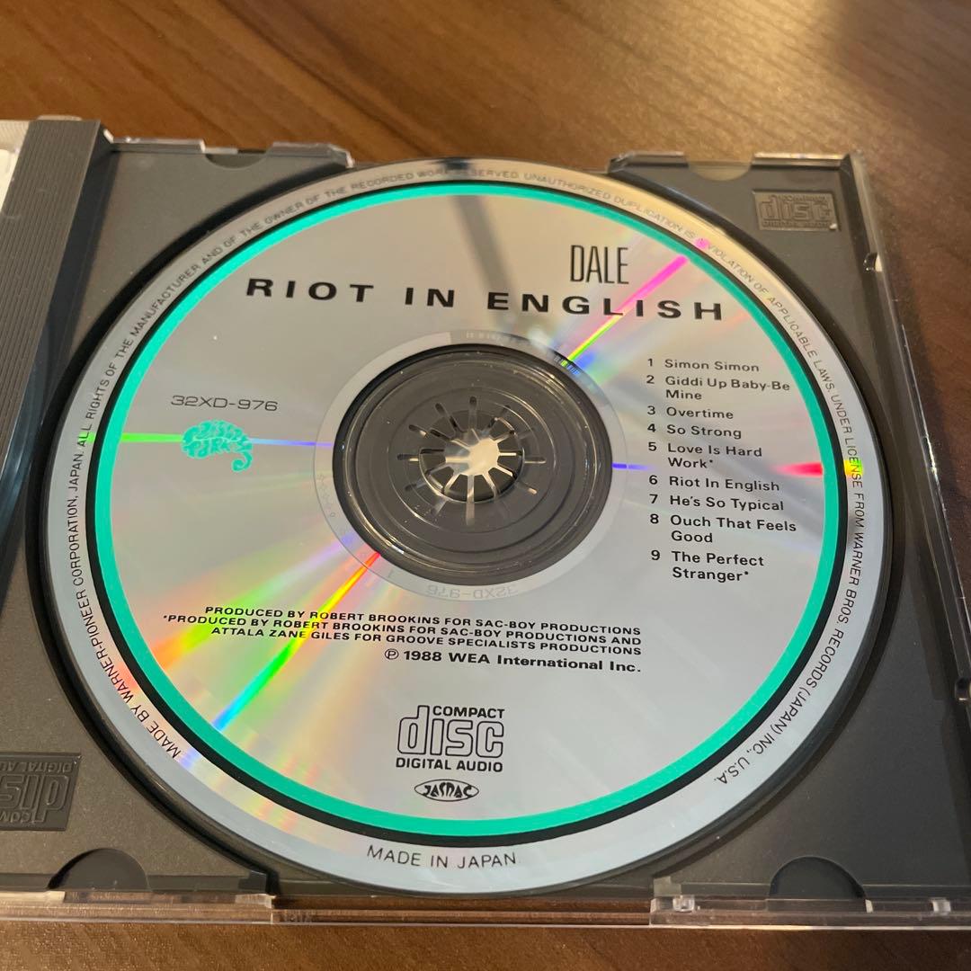 AOR CD デイル/ Riot In English