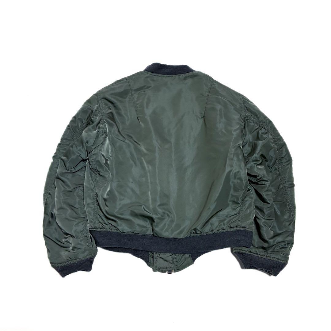 80s 米軍 MA-1 フライトジャケット S アルファ社製 グランドクルー