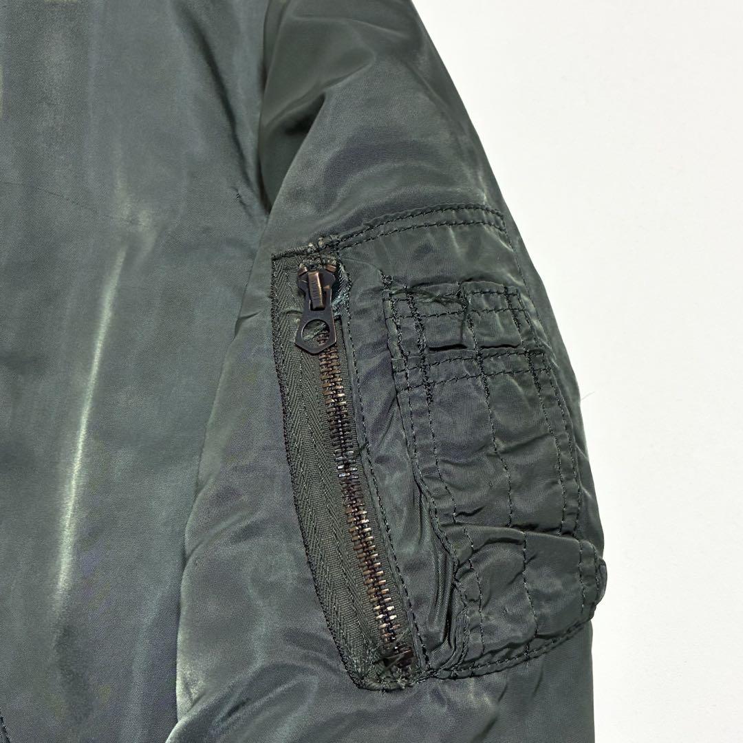 80s 米軍 MA-1 フライトジャケット S アルファ社製 グランドクルー