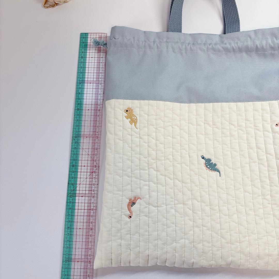 Mr.President様　レッスンバッグ　上履き袋　ヌビ　キルト　恐竜