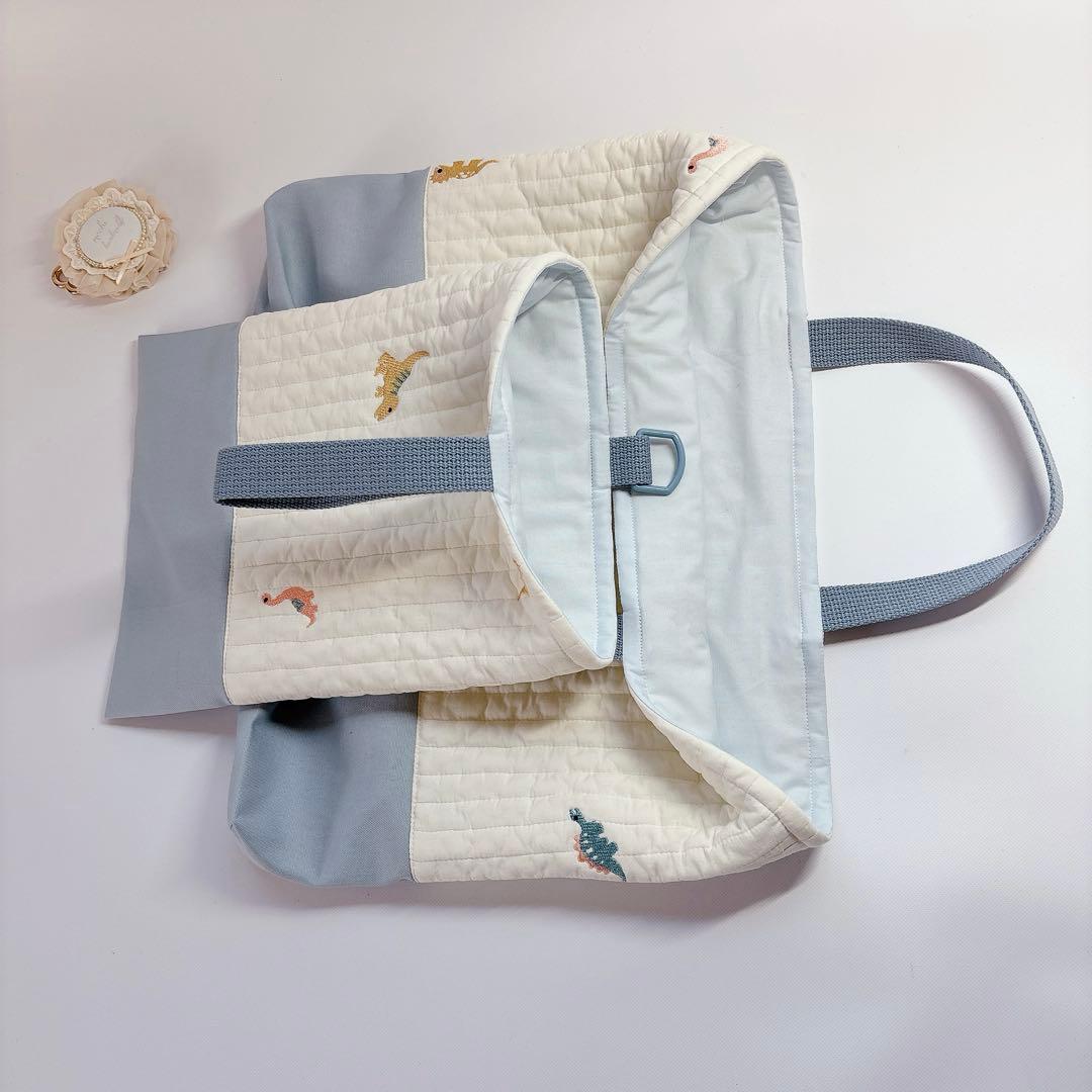 Mr.President様　レッスンバッグ　上履き袋　ヌビ　キルト　恐竜